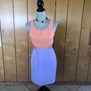Color Block short sleeve dress